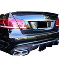 Carbon Fiber Front And Rear Diffuser Lip Kit With Exhaust Tips For W212 E63 E63S Cars Dope Look With Precise Fit No Drilling Required