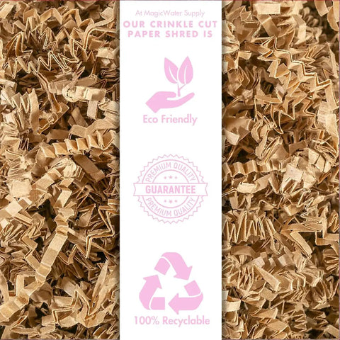 Crinkle Paper Filler For Gift Baskets Kraft 10 Lb Pack That Elevates Your Gift Game Premium shredded eco-friendly filler with labels