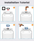 Installation steps for Blue Ultrasonic Water Level Sensor With WiFi, IP66 Tank Monitoring For 0-4M Range, Remote Monitoring setup