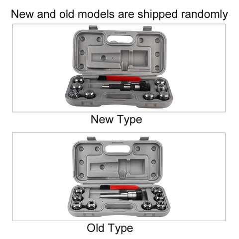 Rock Solid Er32 Collet Chuck Holder Set For Pro Milling Drilling And Boring Cnc Work in gray case showing two models.