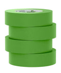 DIY Friendly Pro Grade Multi Surface Painter Tape With PaintBlock Technology For Sharp Lines 1.5 Inch Wide Medium Adhesion Green 4 Rolls