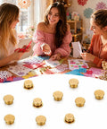 360 Degree Mini Metal Swivel Bearings Set 30 Pcs Rotating Bearings For DIY Crafts Scrapbooking Jewelry Making Nail Art Paper Cards And Craft Projects Pro Grade Gold Finish, gold bearings on craft table