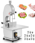 Beefy 1500W Meat And Bone Bandsaw With ETL Approved, Stainless Steel Worktable 19.3 By 19.7 Inches, Cuts Frozen Meat From Rib To Pork And Beef
