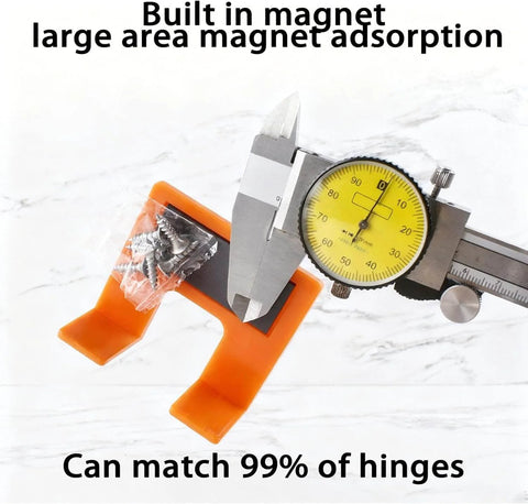 Magnetic Cabinet Door Hinge Spacer With Scale For A Clean 2mm Gap Handy Hinge Alignment Tool For Cabinet Door Installations