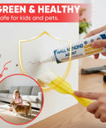 All In One Drywall Repair Kit For Small Cracks Holes And Dents With Quick Squeeze Scrape And Smooth Application Waterproof And Damp Proof No Mess Paste Easy Home Maintenance Includes 150g Mending Agent Scraper And Nozzle Tip used on wall