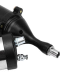 Close-up of the nozzle on a Pneumatic Grease Gun Kit With 18 Inch Flexible Hose And 5.5 Inch Extension Tube Heavy Duty Grip