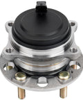 Front view of rear wheel bearing and hub assembly compatible with Hyundai Palisade 2020 2023 and Kia Sorento 2016 2020