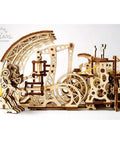 Mechanical Robot Factory 3D Wooden Puzzle Kit From STEAM Line Toys, Fully Functional Steampunk Factory Model With Gears And Moving Parts, build wooden gear workshop