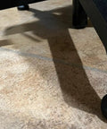 No Slip Bell Glides For Office Chairs And Stools Replacement High Profile Stationary Castor Wheels With Stick On Felt Pads on floor.