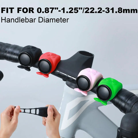 120dB Loud As Heck Bike Horn Electric Ebike Bell USB C Rechargeable Waterproof With Universal Mount For Bike Motorcycle Or Scooter 4 Funny Tones And 5 Volume Settings Compact Easy Install
