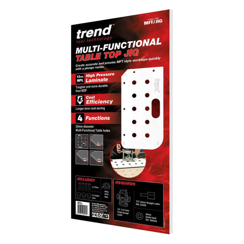 Heavy Duty Multi Functional Table Routing Jig Made For Mft Style Worktops And Plunge Router Setups, high pressure laminate design, precision cuts.