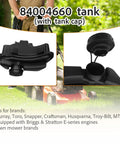 Direct Fit Fuel Tank With Gas Cap 799585 For E450 And E500 Series Lawn Mower Engines Replaces 590568 shown with lawn mower