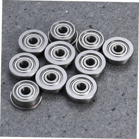 Solid 5 Pack Ball Bearing Extruder Swap For 3D Printers Fatigue Resistant Replacement Pulleys Gears No Sweat DIY Hookup Slick Silver Finish Run Bulletproof For Everyday Creative Projects
