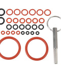 Ultimate 30 Piece Silicone O Ring Replacement Kit Compatible With Most Coffee Machines Featuring Stainless Steel Tool Key For Hassle Free Maintenance Seals That Resist High Heat And Leakage Keeping Your Cup Frothing And Tasting Like A Million Bucks, silicone O-rings