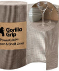 Pro Level Non Adhesive Cabinet Liner For Drawers And Shelves, Extra Grip Anti Slip Paper In Smooth Beige, Heavy Duty Roll.