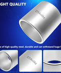 ZKTOOL silver steel pull/press sleeve; angled side view for bushing removal and installation.