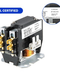 2 Pack 24V Coil 40A 1 Pole Air Conditioner Contactor UL Certified close-up