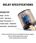 2 Pack 12V Heavy Duty Turn Signal Relay Two Prong Round Automotive Flasher For Fixing Halogen Bulb Flicker, relay specifications