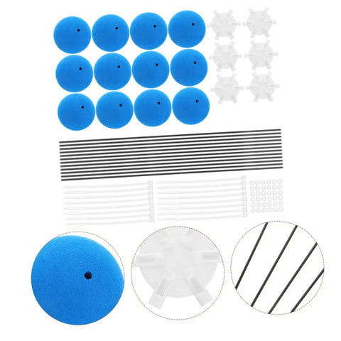 Three Set RC Helicopter Training Kit With Sponge Foam for Airplanes and Helis, Easy Setup, Universal Gear displayed on white background
