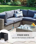 20 Piece Outdoor Rattan Wicker Furniture Alignment Fasteners Sofa Clips Connector For Patio Garden All Weather Heavy Duty No Fuss Easy Clip On Keeps Cushions And Sections Secure shown on a patio setup