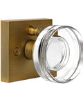 Crystal Glass Door Knobs With Lock In Antique Brass Privacy Door Knobs For Bedroom And Bathroom Retro Vibe Interior Door Hardware With Emergency Release And Key Access For Easy Privacy And Security At Home