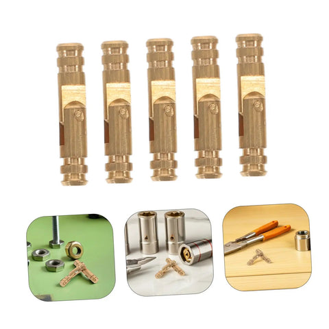 Brass Hidden Cabinet Hinges 25 Pack For Jewelry Boxes And Wooden Boxes, Smooth Silent Opening, cylindrical barrel design displayed