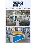 Compact Toilet Paper Making Machine Kickstart Your Biz With Smooth Tissue Production Line Easy Setup For Small Shops And Commercial Ventures Custom Cores side view showcasing automatic controls and rollers.