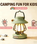 Kids Adventure Light Set With USB C Rechargeable Lantern and Motion Sensor Headlamp hands free headlight for hiking