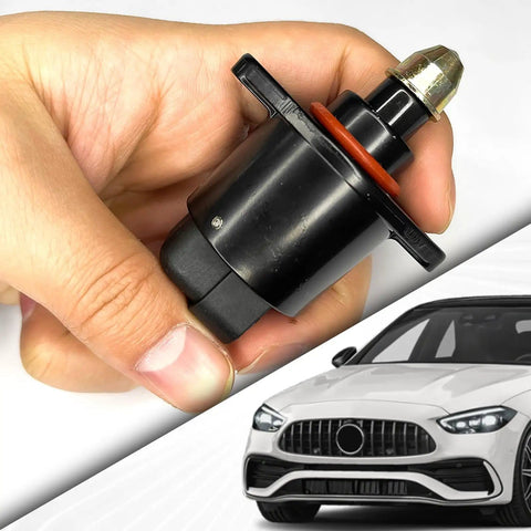 Hand holding Idle Speed Control Valve IAC Sensor For Buick And Chevy Cars, Plug And Play Fuel Injection Throttle Stepper Motor