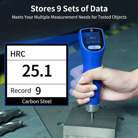 Portable Ultrasonic Hardness Tester On The Go Handy With Dual Test Heads Built In Storage Digital HV HRC HRB HB Scales For Metal Materials And Ultra Thin Workpieces Easy To Use With Low Impact Indentation And Quick Readouts, hand testing carbon steel
