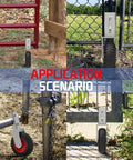Built Like A Tank 8 Inch Under Mount Gate Wheel For Chain Link Fence Rolling Sliding Gate Heavy Duty Caster with application scenarios.