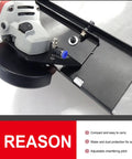 Tile Beveling Tool With Adjustable 45 Degree Stand And Built In Dust Removal Beveling Machine showing close-up of blade area