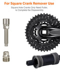 All In One 6 In 1 Bike Repair Tool Set For Maintenance With Freewheel And Cassette Lockring Removal, Crank Puller, Chain Whip