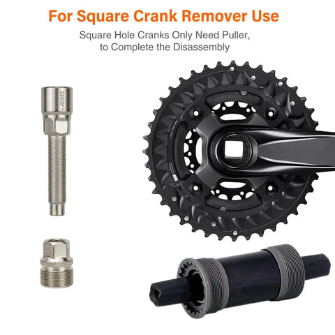 All In One 6 In 1 Bike Repair Tool Set For Maintenance With Freewheel And Cassette Lockring Removal, Crank Puller, Chain Whip
