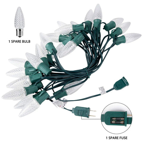 108 Ft Outdoor String Lights With Remote LED G40 Globe Bulbs Shatterproof 4 Modes Waterproof Connectable Patio Lights For Backyard Deck Perfect For Any Outdoor Vibe with spare bulb and fuse shown