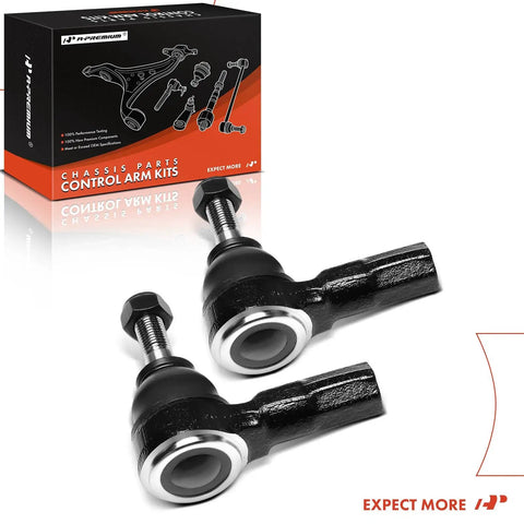 Two Pack Front Outer Tie Rod Ends For Chevy Trax 2013 To 2022 With Hydraulic Steering Left And Right Front Installation Premium Replacement For Chevy Trax With Durable Ball Joint Ends, pair shown