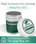 Sn63 Pb37 SMD Solder Paste For Phone Repairs No Clean Tin Lead Alloy Pro Grade Low Temperature 183C 50g Can Opened
