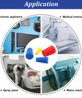 Pro Grade 100 Piece Silicone Rubber Tapered Plug Set applications in electronics, medical, spray paint, and motor machinery.