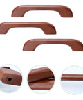 Tea Color Wood Cabinet Handles 96mm Hole Spacing Drawer Pulls For DIY Friendly Furniture Upgrades Rustic Wooden Door Knobs