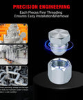 160 Piece JIC And ORFS Hydraulic Cap And Plug Kit For Hose Tube And Pipe Fittings With Precision Threading In ORFS And 37 Degree Dash Sizes 4 6 8 10 12 16 Pro Grade Master Industrial Set, shown with various applications
