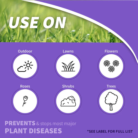 Use chart for Infuse Systemic Disease Control Concentrate for lawn, roses, flowers, shrubs, trees; prevents plant diseases.