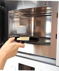 Microwave with installed Mica Sheet Insulation Plates Set 10 Pack Heat Resistant Cuttable Mica Plate For Oven Replacement Accessories