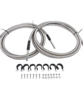 No Sweat Fuel Line Quick Fix Kit For Chevy Silverado Gmc Sierra 1500 Classic 2004 To 2007 V8 Gas Engine Crew Cab Short Or Long Bed Solid Drop In Replacement Connector Assembly Oem 819875 with two braided lines and mounting hardware.