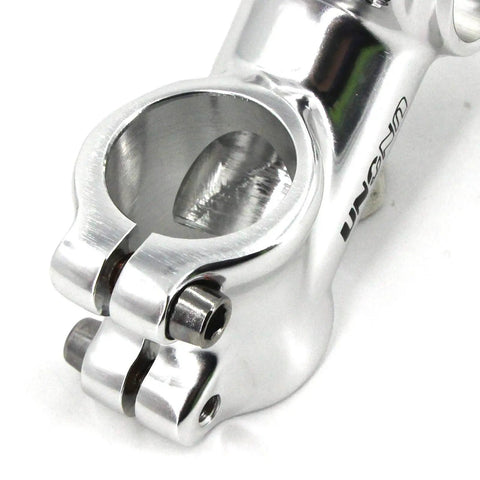 Retro Silver 31.8mm Mountain Bike Stem 70mm 35 Degree Riser Handlebar Stem For MTB Road Bike BMX Lightweight Short Stem