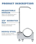 Heavy Duty Universal Exhaust Hanger Clamp For Cars, Trucks, And SUVs, 2.5 Inch Exhaust Pipe Support, rustproof galvanized iron