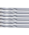 6 pieces from 10Pcs Twist Drill Bits Set, Straight Shank Tungsten Steel End Mill Kit, 8mm Diameter for PCB, wood, metal, plastic