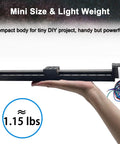 Person holding 10 Inch Stroke Mini Linear Rail Stage Actuator For DIY CNC Router X Y Z Travel 250mm With NEMA11 Stepper Motor