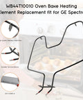 Top Notch Oven Element Replacement WB44T10010 For GE Spectra And Kenmore Ovens, stainless steel, front view