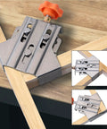 Heavy Duty Stainless Steel Corner Clamps For Woodworking Adjustable Right Angle Vise locks wood firmly at 90 degrees.