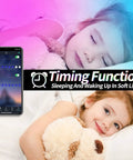 LED Strip Lights For Bedroom With Music Sync, App Control And Remote, Color Changing RGB Light Strips For Room Decor, child sleeping